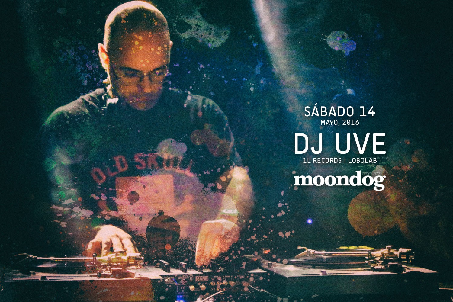 Sesión de DJ UVE en Moondog