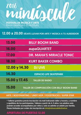 Horarios del Minúscule Festival