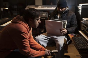 Cool-Z con DJ Yata en el estudio G&G