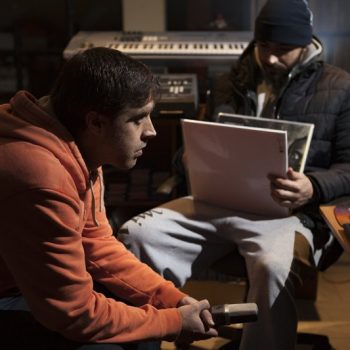 Cool-Z con DJ Yata en el estudio G&G