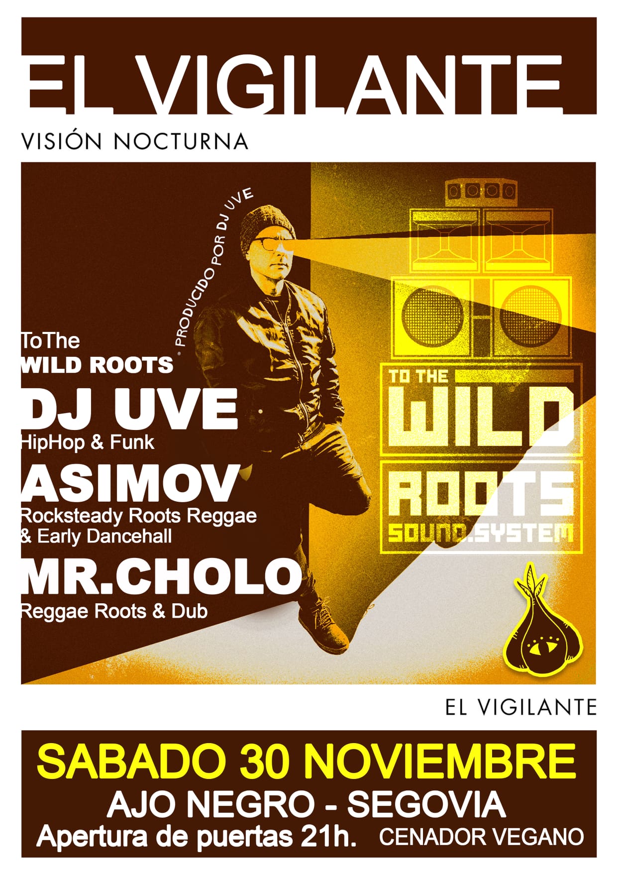 Visión Nocturna en directo en Segovia junto a To The Wild Roots