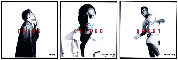 Q-Tip, Ali Shaheed Muhammed y Phife Dawg en el artículo de Vibe Magazine sobre Midnight Marauders en 1993