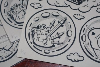 Detalle de lámina numerada